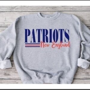 Patriots Striped Crewneck